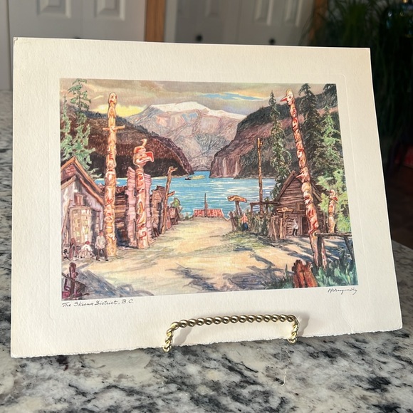 Nicholas Hornyansky Print - Totem Poles In The Skeena District - Picture 1 of 9